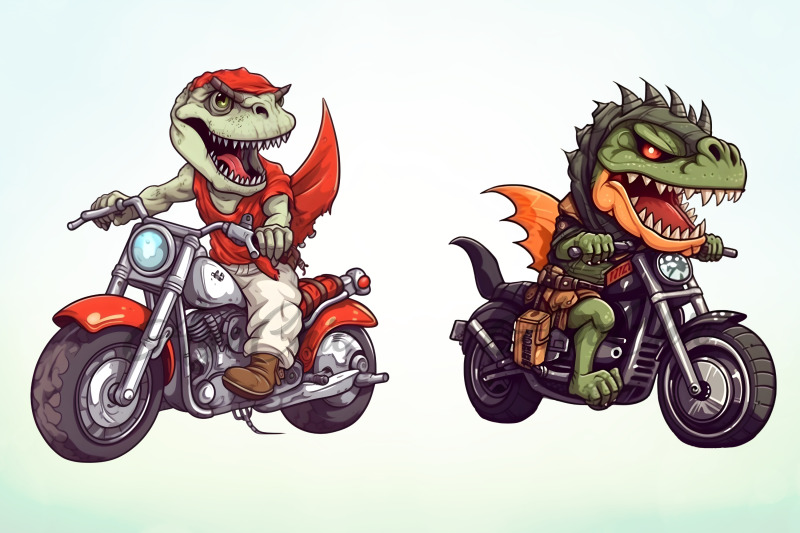 dinosaur-motorcycle-clipart