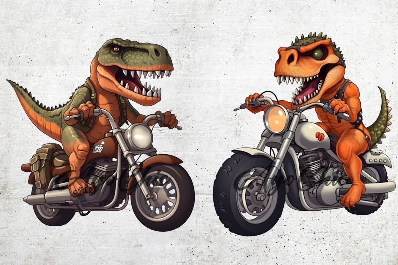 dinosaur-motorcycle-clipart