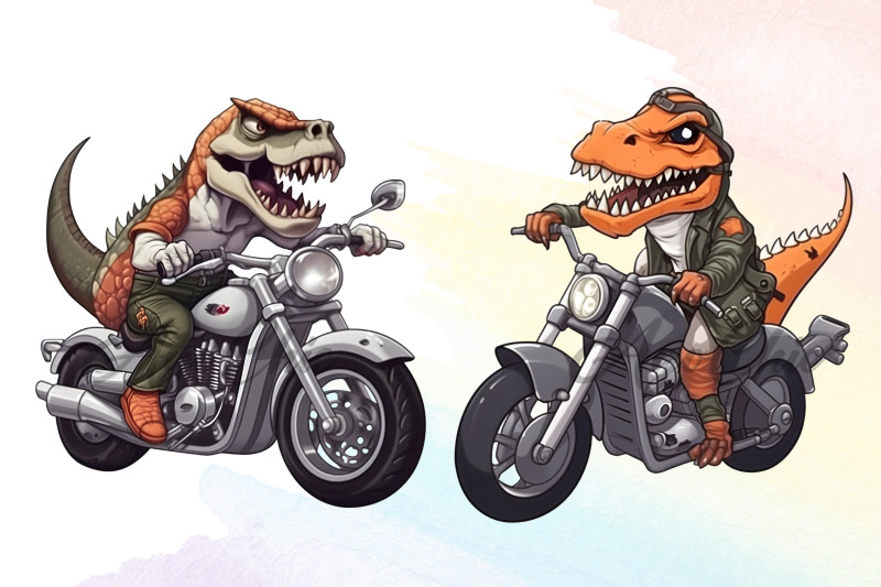 dinosaur-motorcycle-clipart