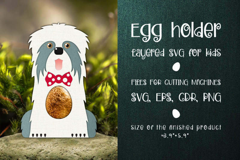 old-english-sheepdog-egg-holder-template