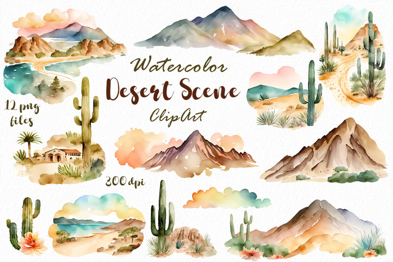 watercolor-desert-scene-clipart