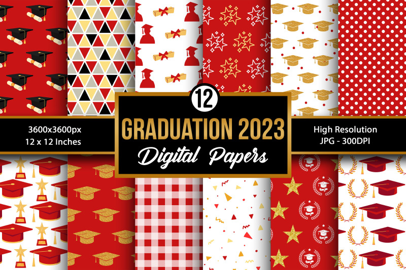 graduation-2023-pattern-digital-papers