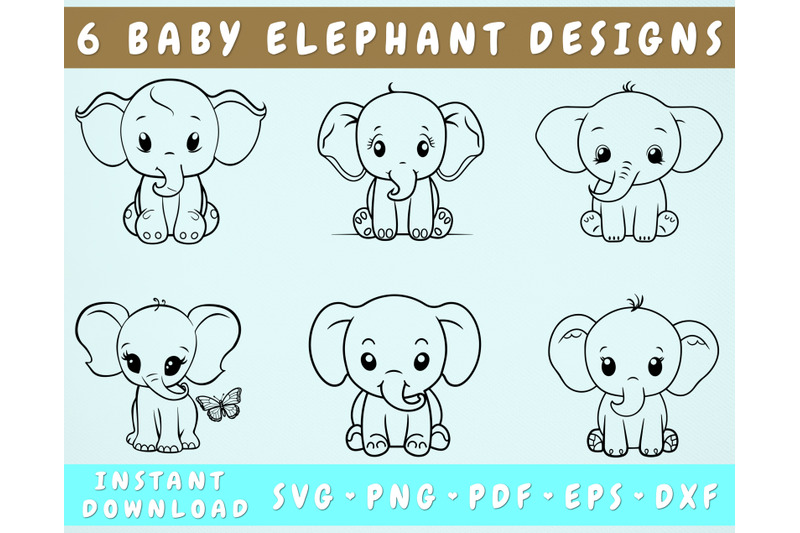 baby-elephant-svg-bundle-6-designs-cute-little-elephant-clipart