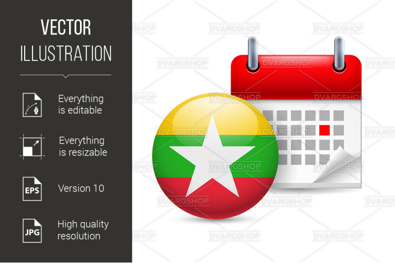 icon-of-national-day-in-myanmar