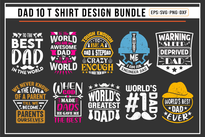 fathers-day-t-shirt-design-bundle