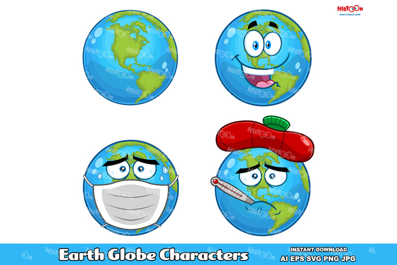 earth-globe-cartoon-characters