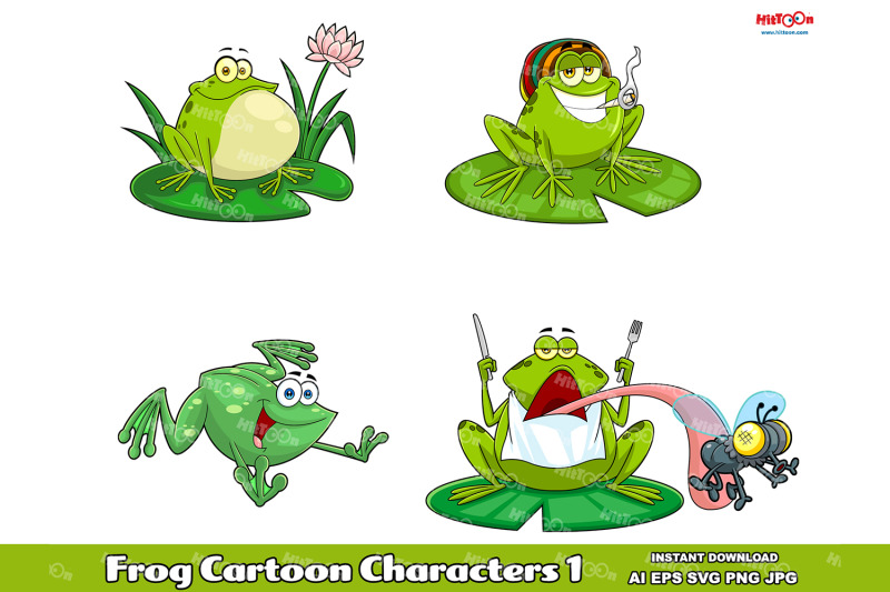 frog-cartoon-mascot-characters-1