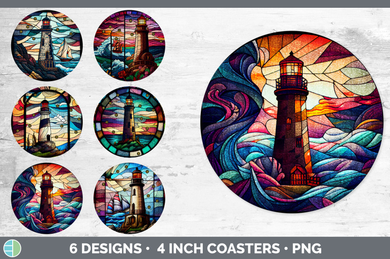 stained-glass-lighthouse-round-coaster-sublimation-coaster-designs-b