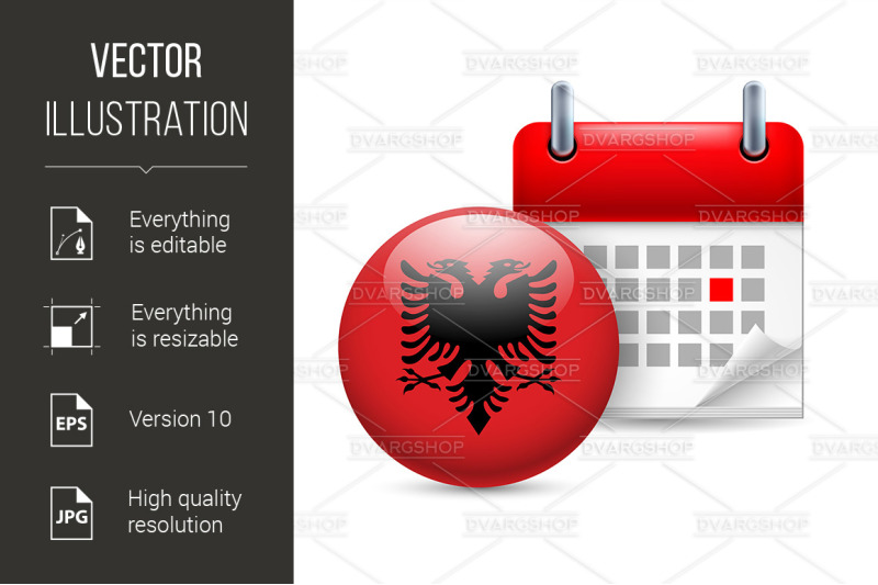 icon-of-national-day-in-albania