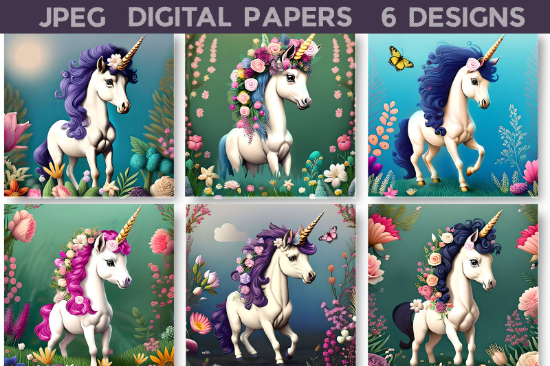 big-digital-papers-bundle-flowers-illustration