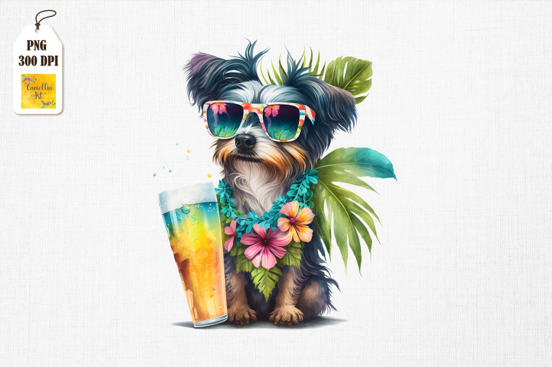 summertime-dog-loves-beer-watercolor-9