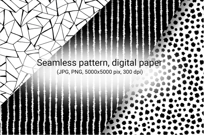 black-and-white-abstract-patterns-digital-paper-seamless-patterns