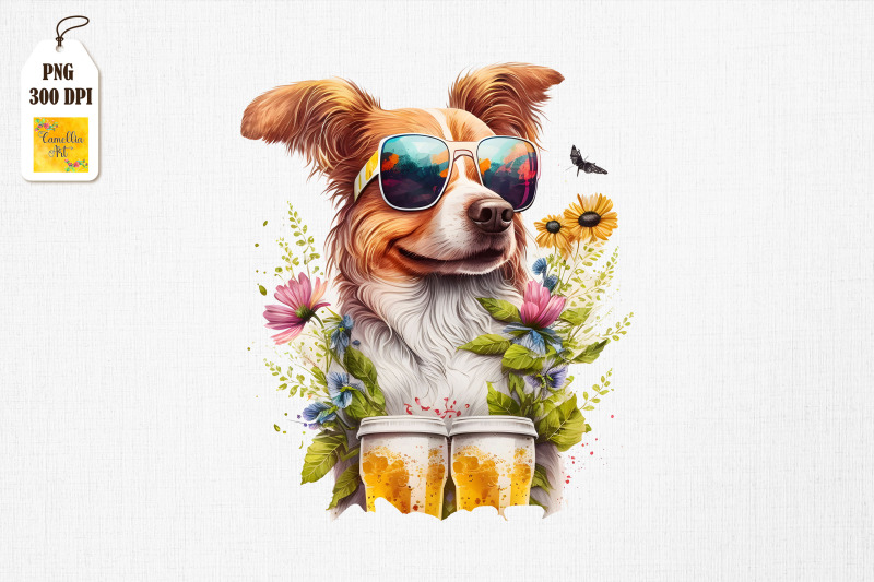 summertime-dog-loves-beer-watercolor-11