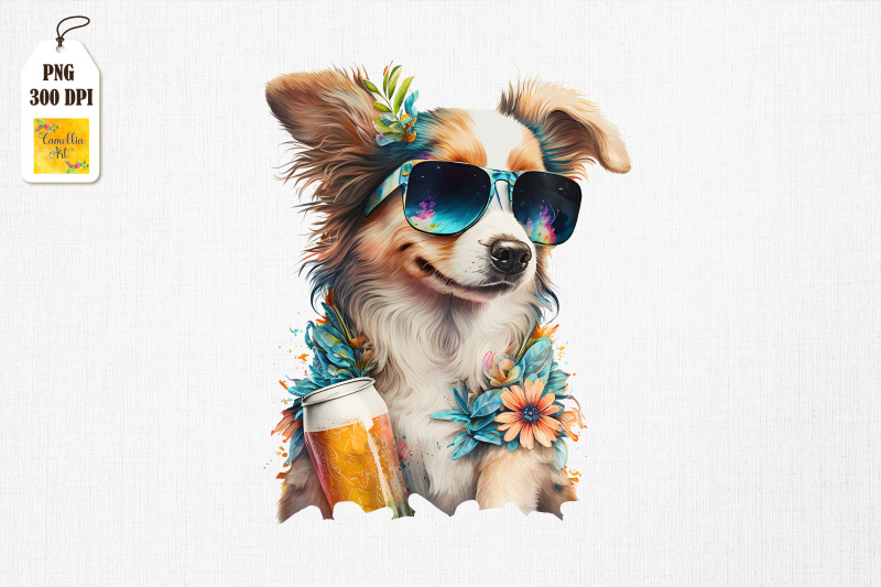 summertime-dog-loves-beer-watercolor-13