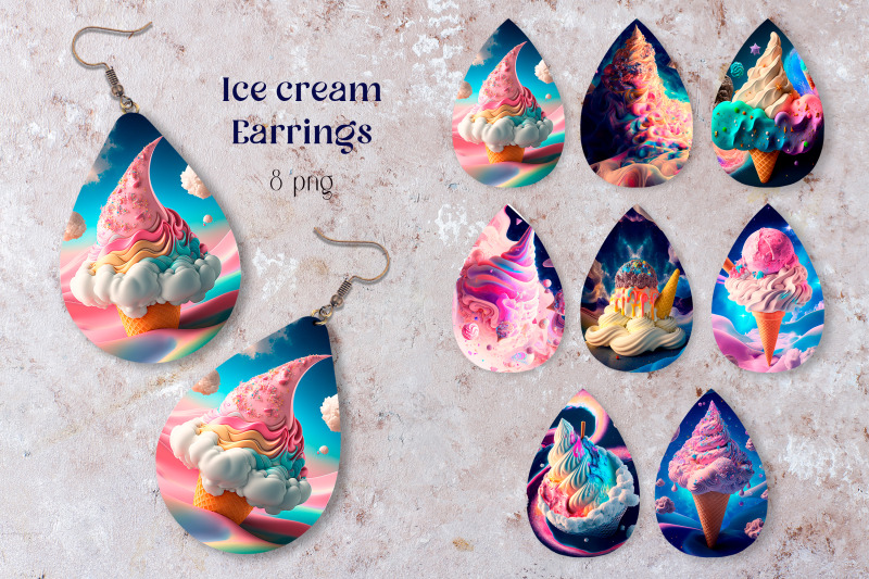 ice-cream-earrings-sublimation-teardrop-earring-template-png