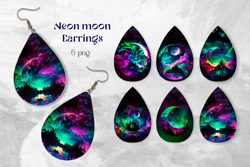 north-lights-earring-sublimation-teardrop-earrings-template