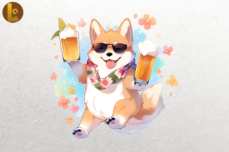 cute-dog-loves-beer-summertime-3