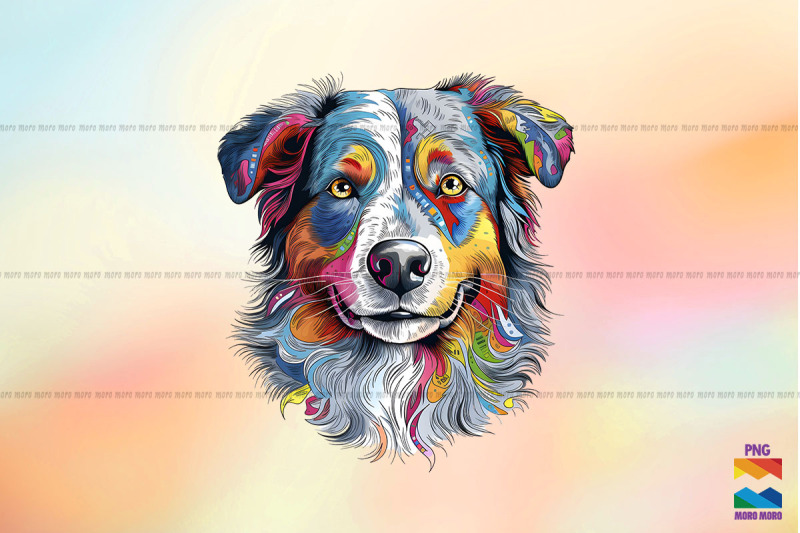 whimsical-style-of-australian-shepherd