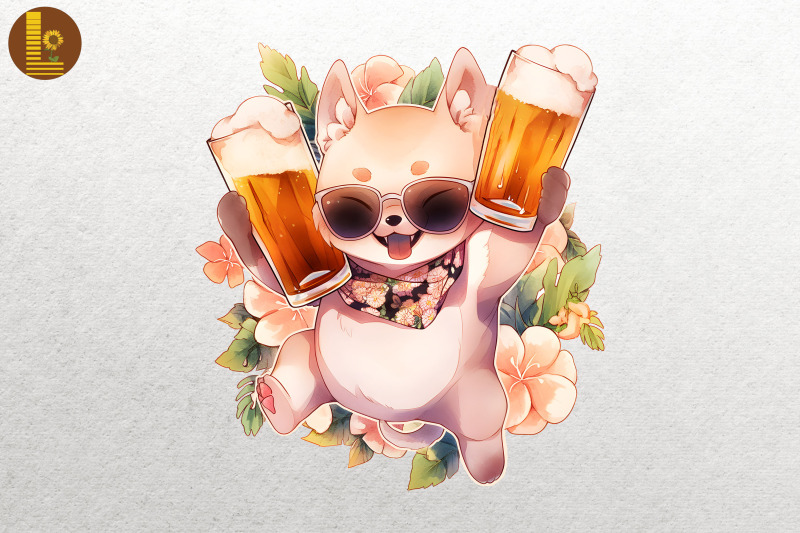 cute-dog-loves-beer-summertime-10