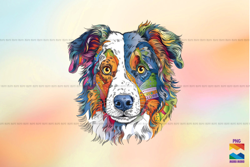 whimsical-style-of-australian-shepherd