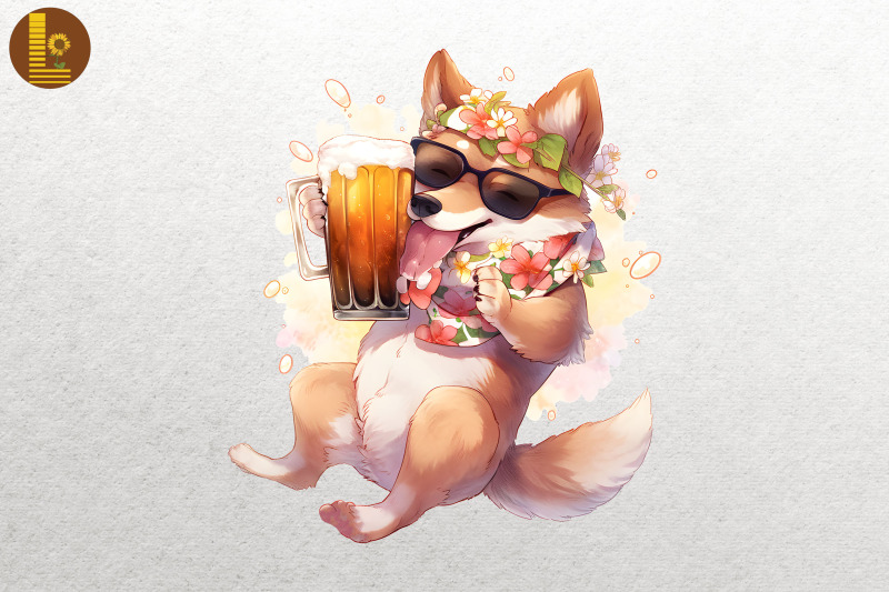 cute-dog-loves-beer-summertime-11