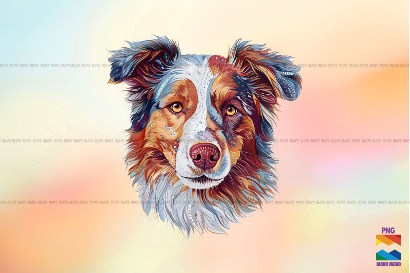 whimsical-style-of-australian-shepherd