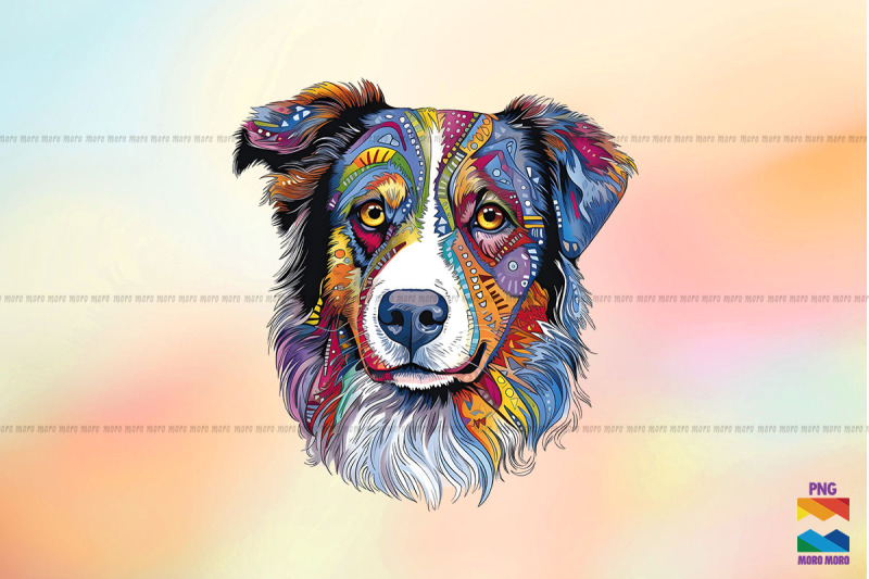 whimsical-style-of-australian-shepherd