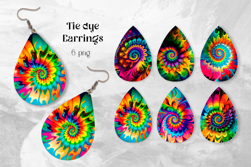 tie-dye-earring-sublimation-rainbow-teardrop-earrings-design