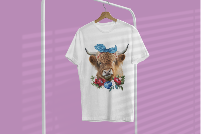 highland-cow-png-4th-of-july-png-cow-with-flowers-png