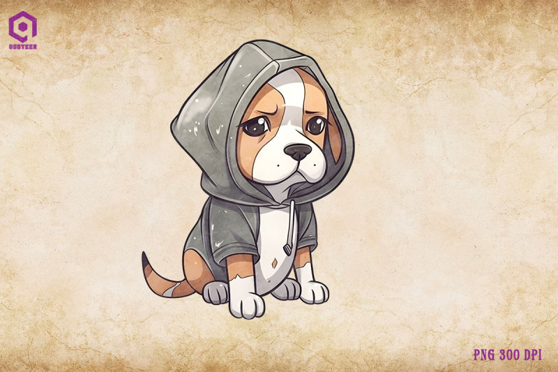 beagle-dog-wearing-hoodie