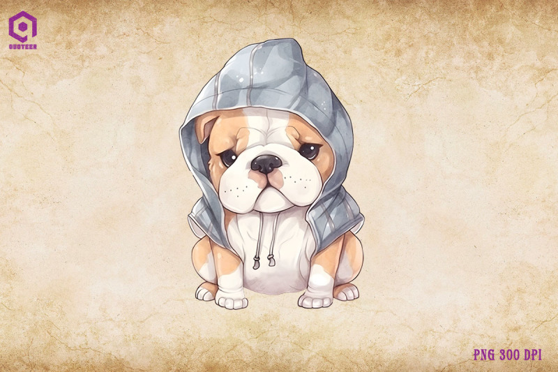 bulldog-wearing-hoodie
