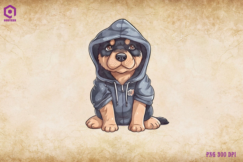 rottweiler-dog-wearing-hoodie