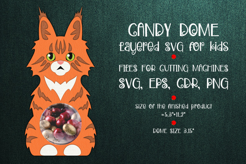 maine-coon-cat-candy-dome-template