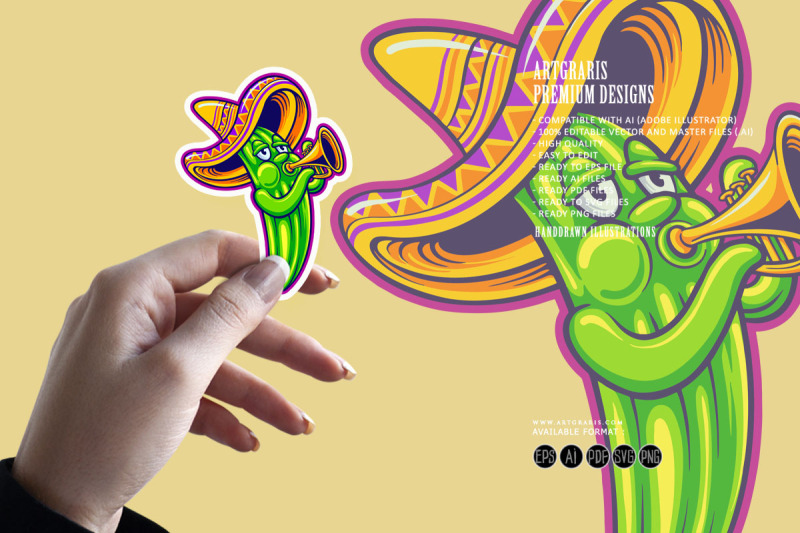 cinco-de-mayo-cactus-wearing-sombrero-playing-trumpet-illustration