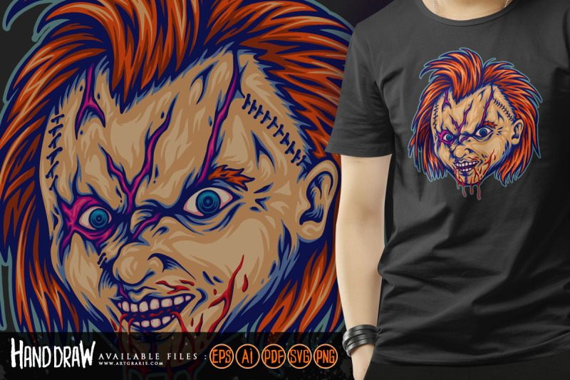 creepy-chucky-doll-head-childs-play-illustration