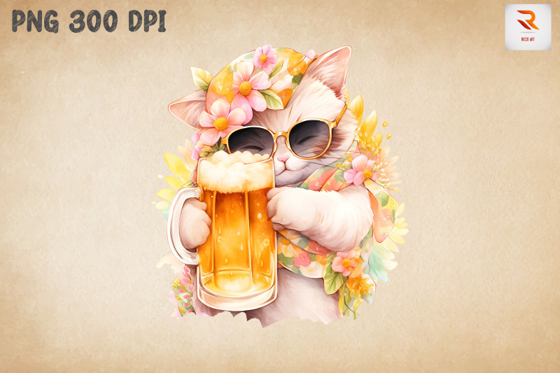 cute-cat-loves-beer-summertime-5