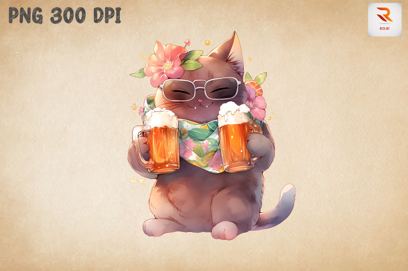 cute-cat-loves-beer-summertime-7