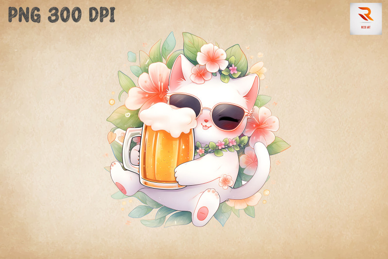 cute-cat-loves-beer-summertime-8