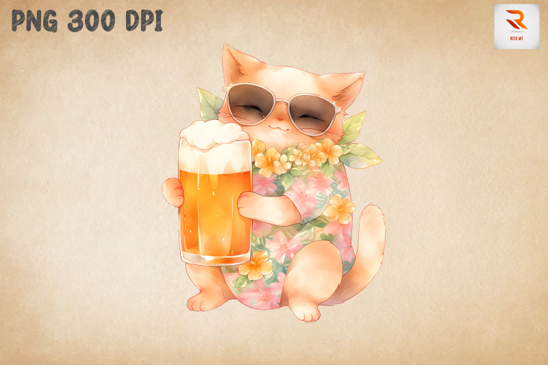 cute-cat-loves-beer-summertime-11