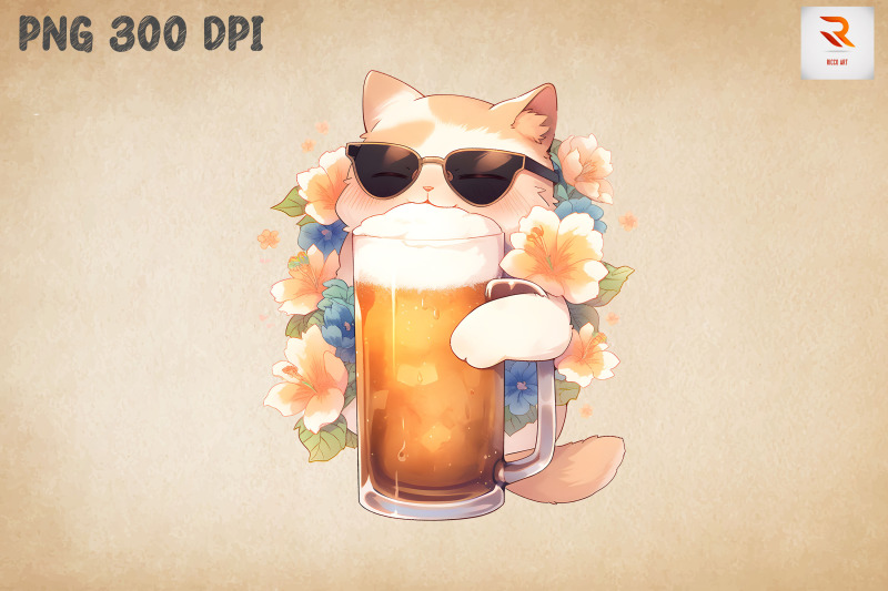 cute-cat-loves-beer-summertime-13