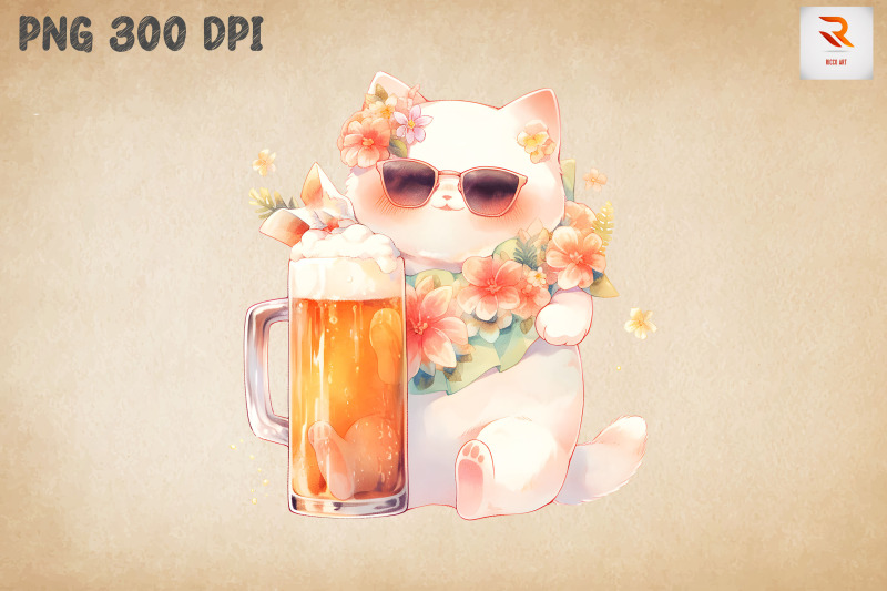 cute-cat-loves-beer-summertime-16