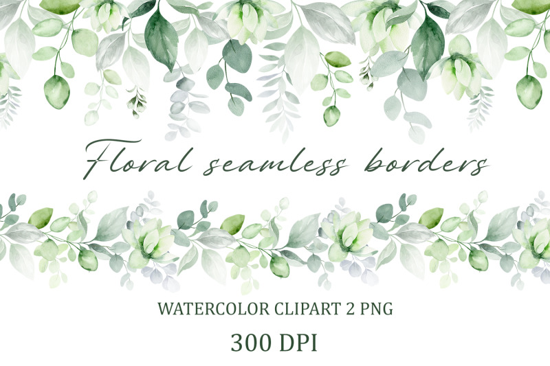 grass-clipart-spring-watercolor-flowers-floral-border-png