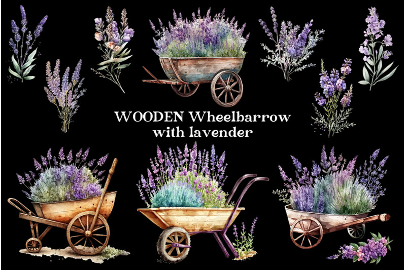 wooden-wheelbarrow-with-lavender