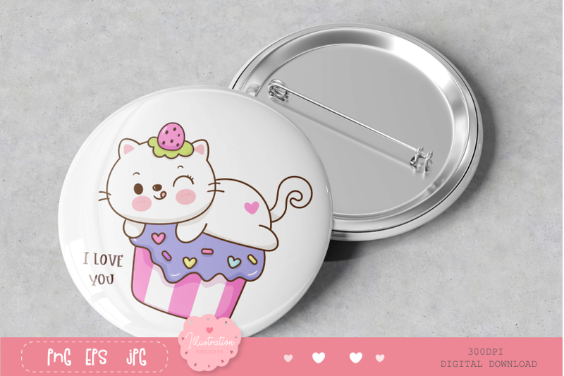 cute-cat-birthday-party-kawaii-cat-baby-animal-clipart
