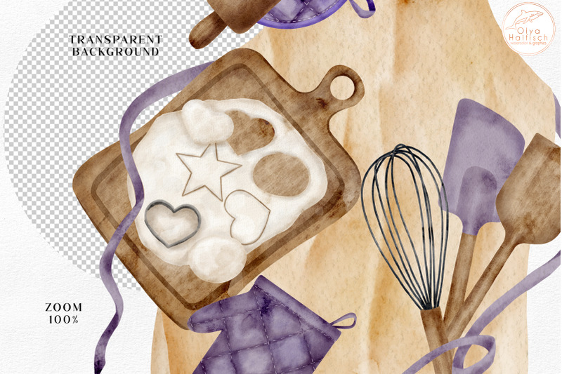 watercolor-baking-clipart-compositions-cooking-png-illustrations-set