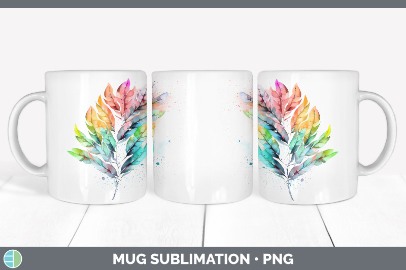 rainbow-ash-leaves-mug-wrap-sublimation-coffee-cup-designs-bundle