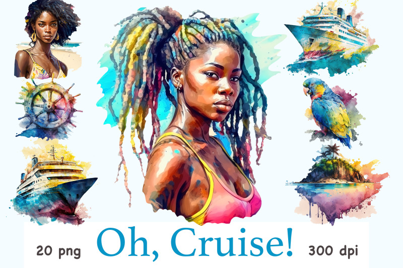 cruise-watercolor-clipart-summer-sea-illustration