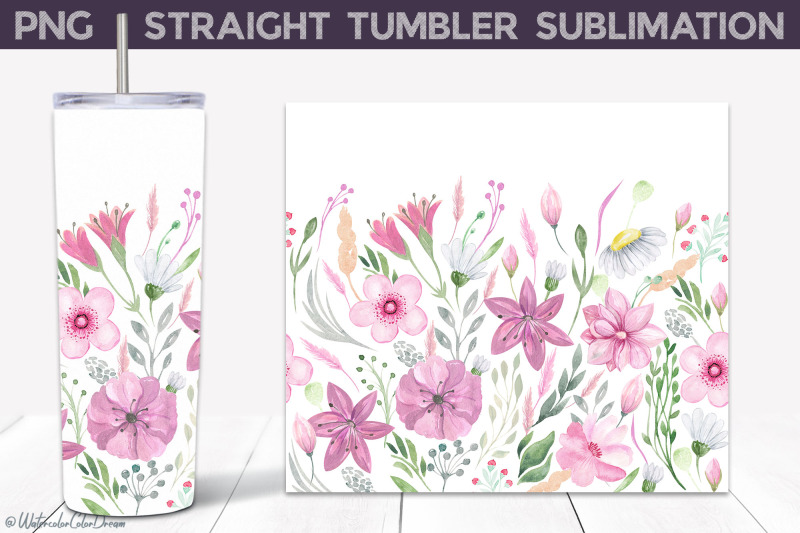 wildflowers-tumbler-sublimation