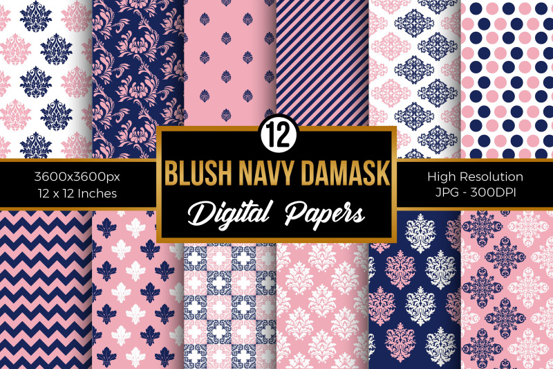 blush-amp-navy-damask-pattern-digital-papers