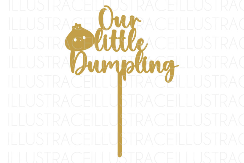 our-little-dumpling-cake-topper